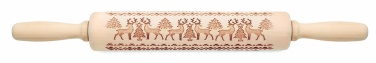 Logo trade advertising products image of: Christmas pastry wooden rolling