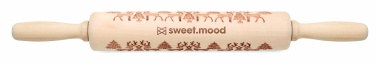 Logo trade promotional merchandise image of: Christmas pastry wooden rolling
