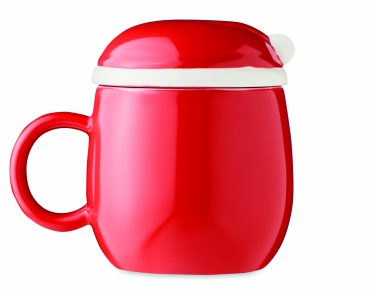 Logo trade promotional product photo of: Ceramic mug with lid 370 ml