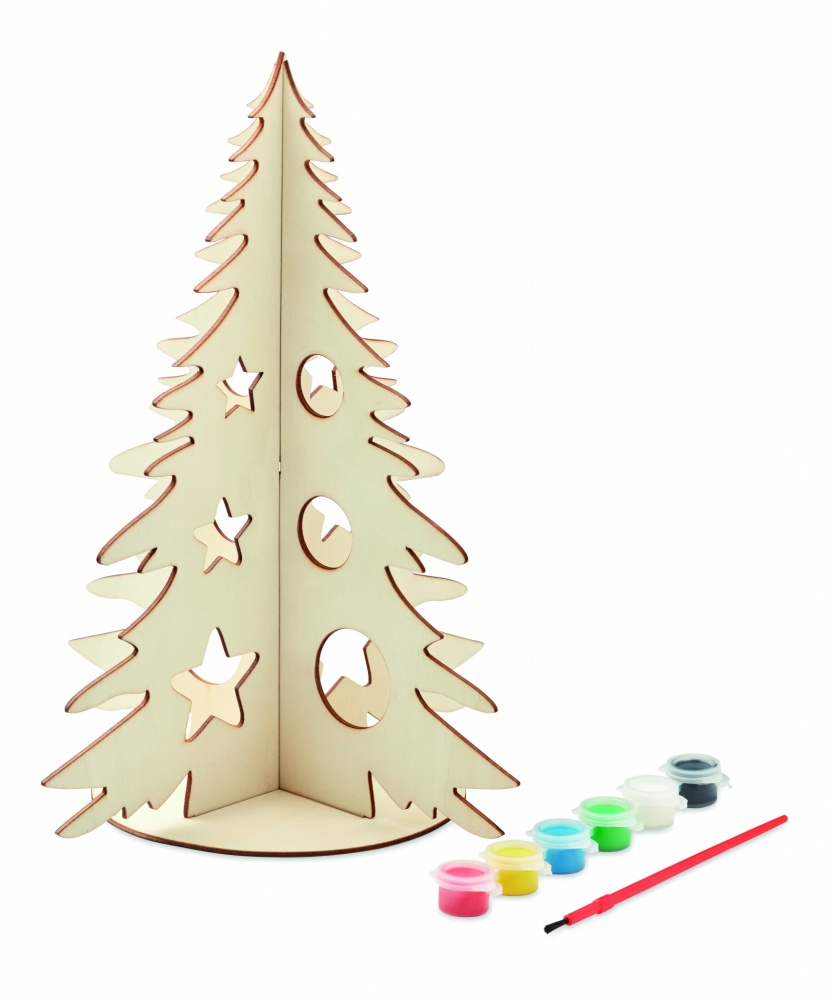 Logo trade promotional giveaways image of: DIY wooden Christmas tree