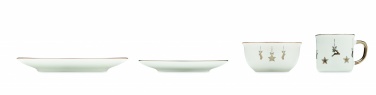 Logo trade promotional gifts image of: 4 piece ceramic place setting