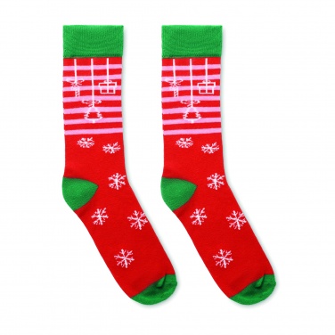 Logo trade corporate gifts picture of: Pair of Christmas socks M