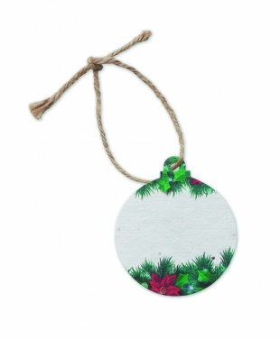 Logo trade promotional item photo of: Seed paper Xmas ornament