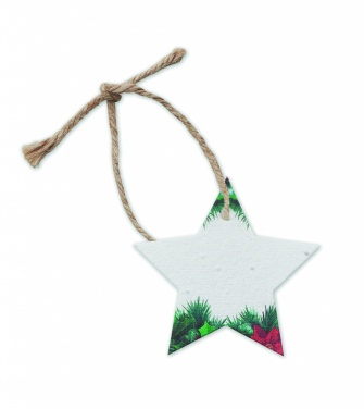 Logotrade promotional item image of: Seed paper Xmas ornament