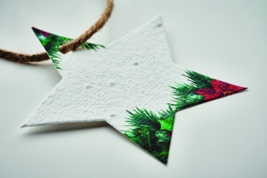 Logotrade promotional giveaway picture of: Seed paper Xmas ornament