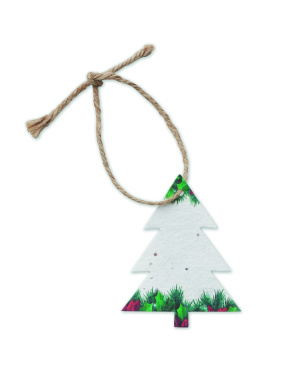 Logo trade promotional items image of: Seed paper Xmas ornament