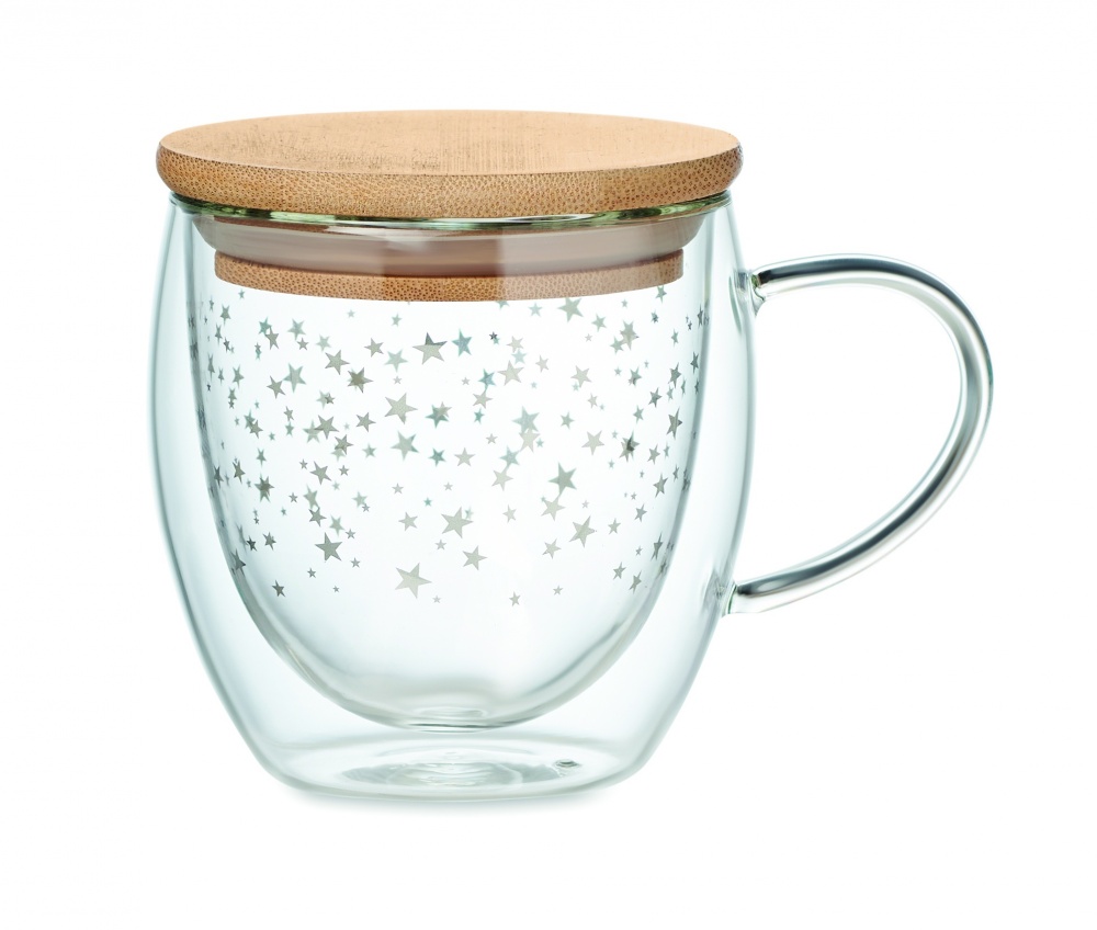 Logo trade business gift photo of: Double wall borosilicate mug