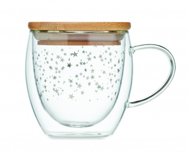 Logo trade promotional giveaways image of: Double wall borosilicate mug