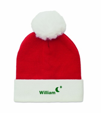 Logo trade promotional giveaways image of: Christmas knitted beanie