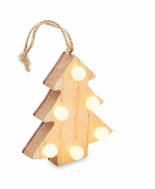 Logo trade promotional giveaways picture of: Wooden weed tree with lights