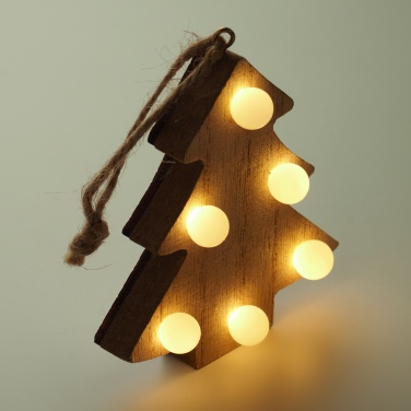 Logotrade promotional giveaway image of: Wooden weed tree with lights