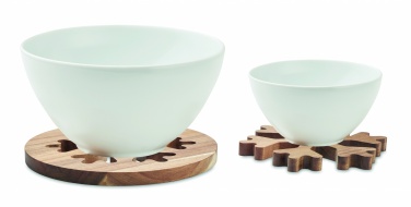 Logotrade business gifts photo of: Acacia wooden pot holders set