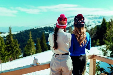 Logo trade promotional product photo of: Christmas knitted beanie LED