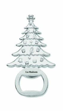 Logo trade promotional giveaways picture of: Bottle opener Christmas motif