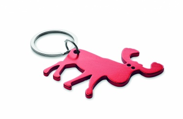Logo trade promotional gifts image of: Recycled aluminium key ring Pori