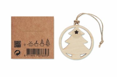 Logo trade corporate gifts picture of: Wooden tree shape hanger