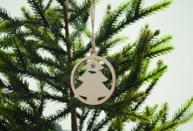 Logo trade promotional merchandise image of: Wooden tree shape hanger