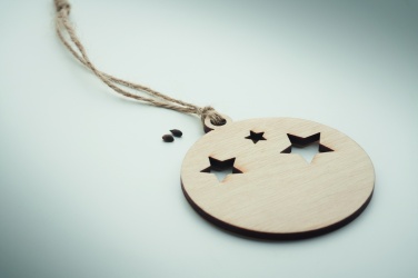 Logotrade promotional giveaway picture of: Wooden bauble shape hanger
