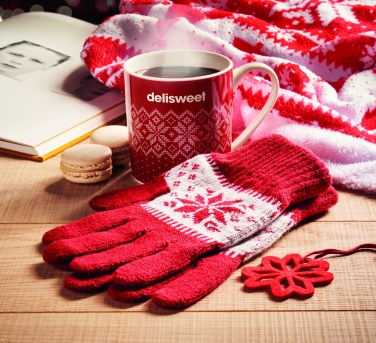 Logotrade advertising products photo of: Winter gift mug and gloves set