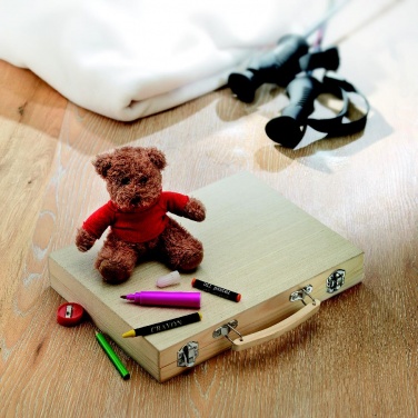 Logo trade promotional giveaway photo of: Artist's set in wooden box