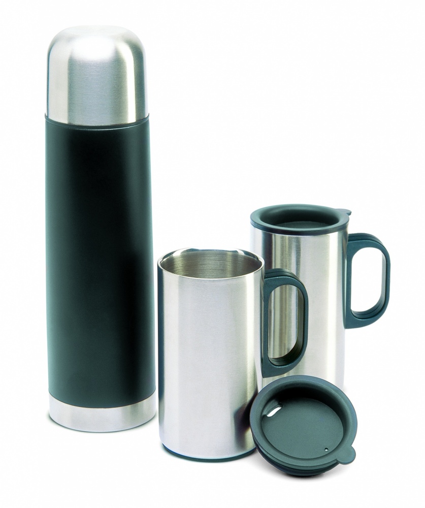 Logo trade corporate gift photo of: Insulation flask with 2 mugs