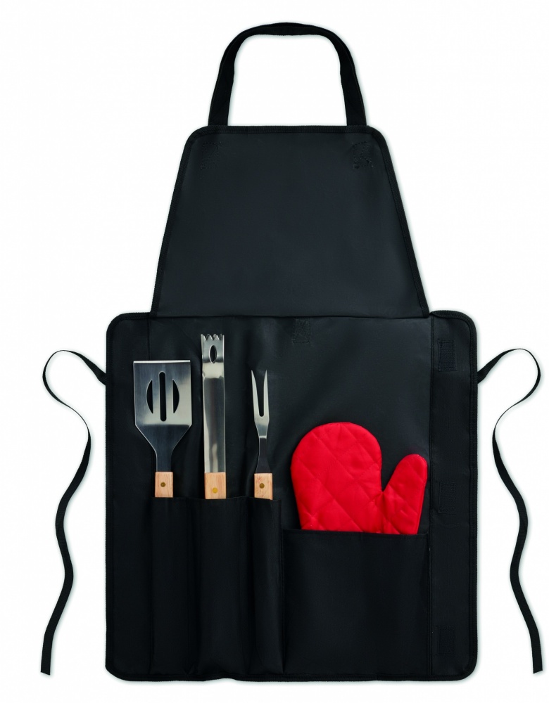 Logotrade promotional product image of: BBQ apron with BBQ tools
