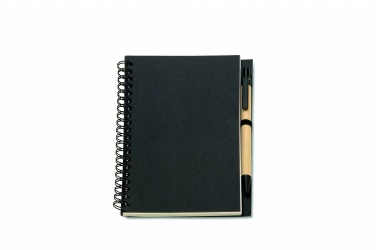 Logo trade promotional gifts picture of: B6 Recycled notebook with pen