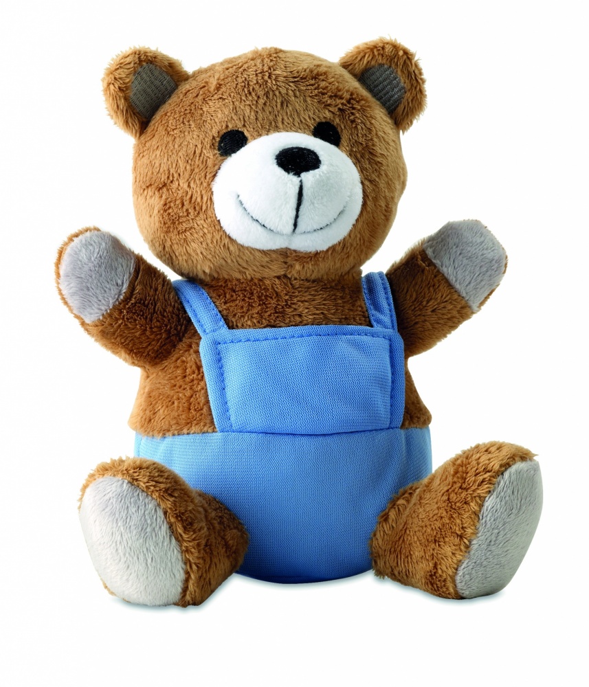 Logo trade promotional items image of: Bear plush w/ advertising pants