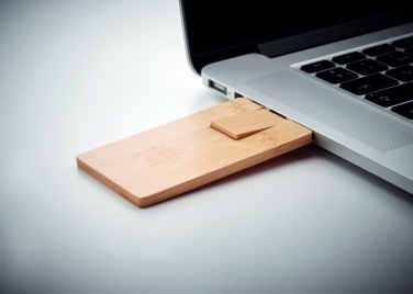 Logo trade promotional giveaway photo of: 16GB bamboo casing USB