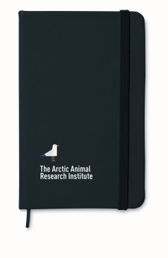 Logo trade promotional giveaway photo of: A6 notebook 96 lined sheets