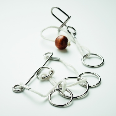 Logo trade advertising products image of: Set of 2 metal brain teasers