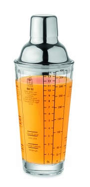 Logotrade promotional product image of: Glass cocktail shaker 400 ml