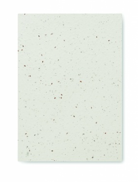 Logo trade promotional merchandise photo of: A5 seed paper cover notebook