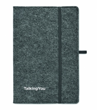 Logotrade advertising product image of: A5 notebook RPET felt