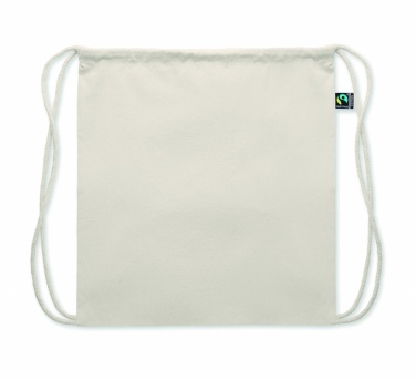 Logo trade promotional merchandise photo of: Drawstring bag Fairtrade