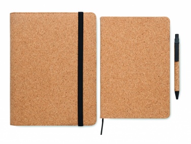 Logo trade promotional gift photo of: A5 portfolio in cork