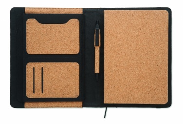 Logo trade promotional giveaway photo of: A5 portfolio in cork