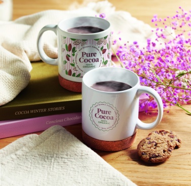 Logotrade promotional giveaways photo of: Ceramic cork mug 280 ml