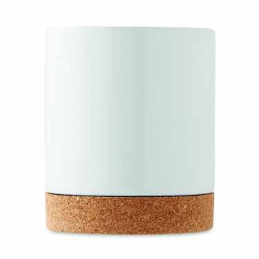 Logo trade promotional gifts picture of: Sublimation ceramic cork mug