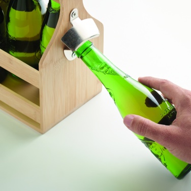 Logotrade promotional items photo of: 6 beer crate in bamboo