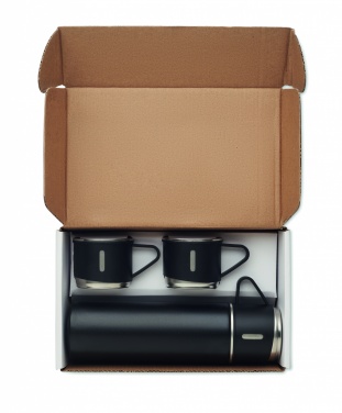 Logo trade corporate gifts picture of: Double wall bottle and cup set