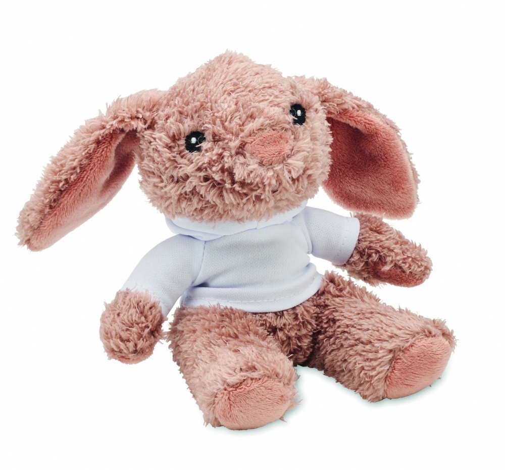 Logotrade promotional giveaway picture of: Bunny plush wearing a hoodie