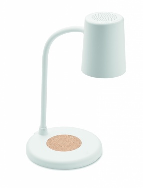 Logo trade promotional merchandise photo of: Wireless charger, lamp speaker
