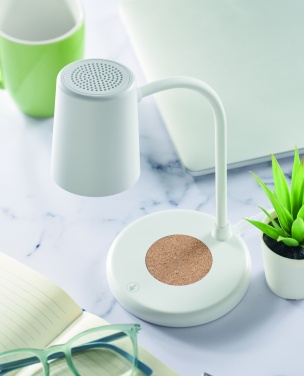 Logo trade promotional product photo of: Wireless charger, lamp speaker