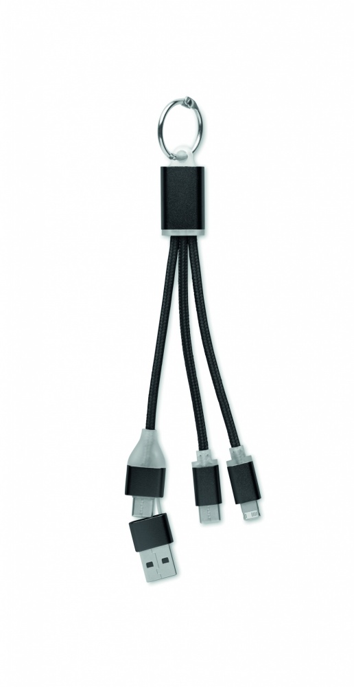 Logo trade advertising products picture of: 4 in 1 charging cable type C