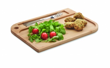 Logo trade corporate gifts picture of: Meal plate in bamboo