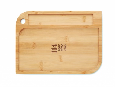 Logo trade promotional merchandise picture of: Meal plate in bamboo