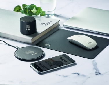 Logo trade corporate gift photo of: Recycled PU wireless speaker