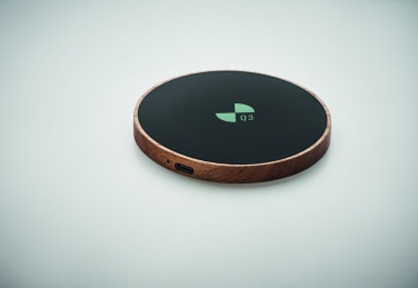 Logotrade promotional items photo of: Wireless charger in acacia 15W
