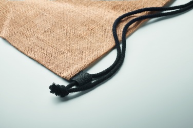 Logo trade advertising products image of: Jute drawstring bag
